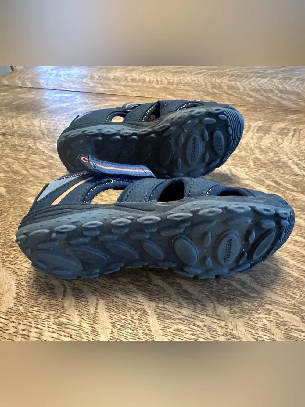 Merrell Hydro Kids Navy and Orange Active Sandals